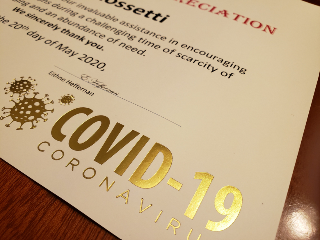 Pandemic Recognition Program Individually Celebrates Everyday Heroes