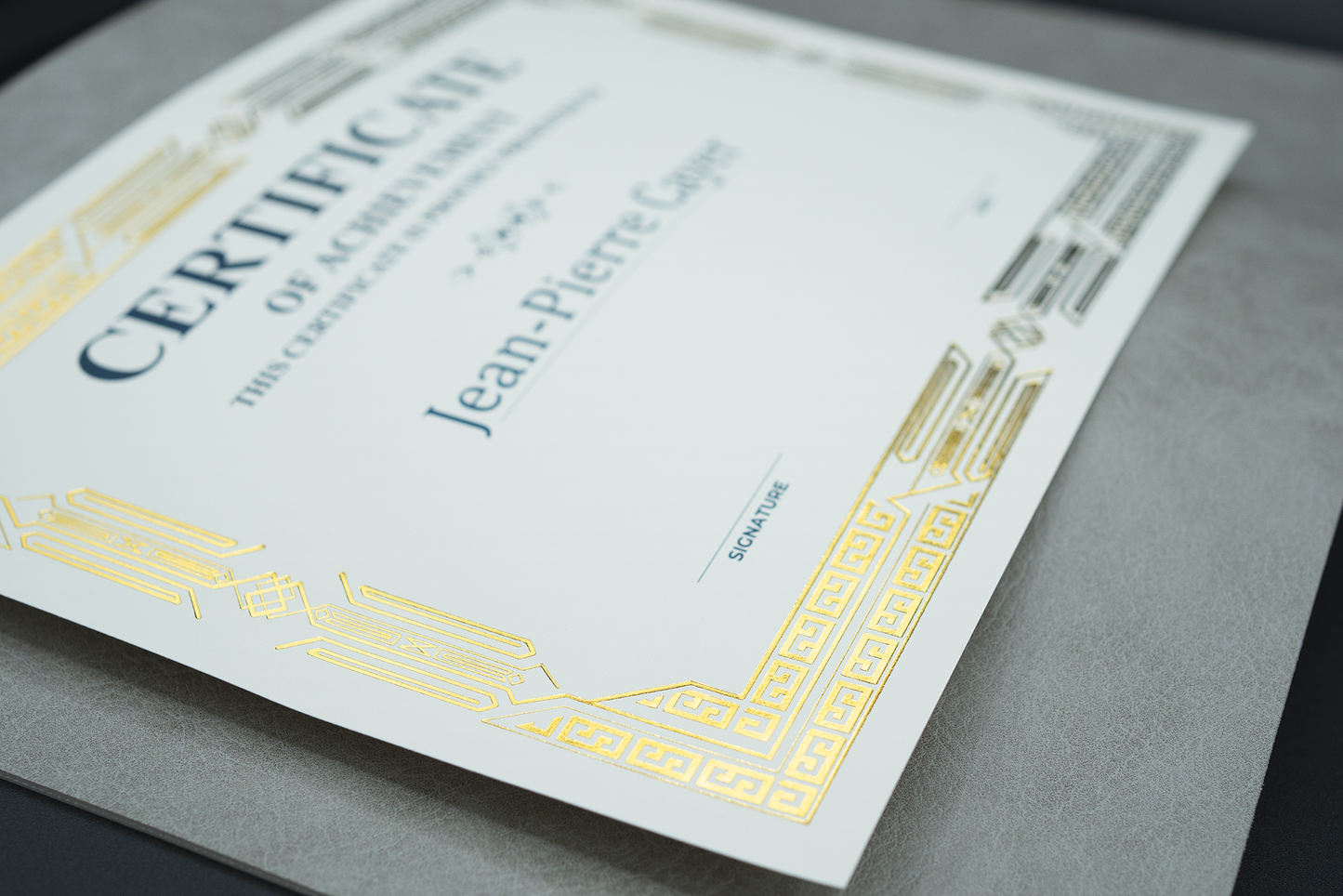 St. James® Premium Weight Certificates, Jazz Design, Gold Foil, Ivory, 65 lb, 8.5 x 11", Pack of 15, 83419