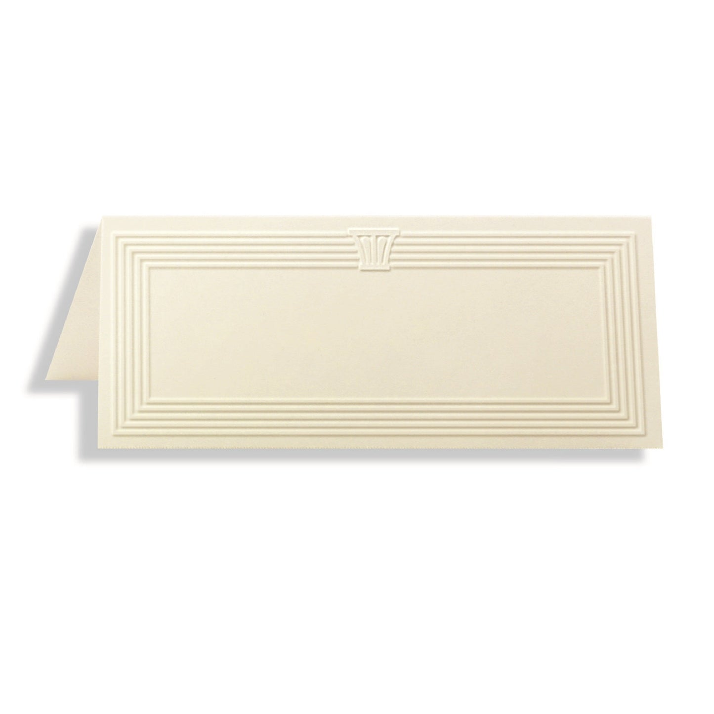 St. James® Overtures® Capital Embossed Place Cards, Ivory, Fold to 1¾ x 4¼", Pack of 60, 71419