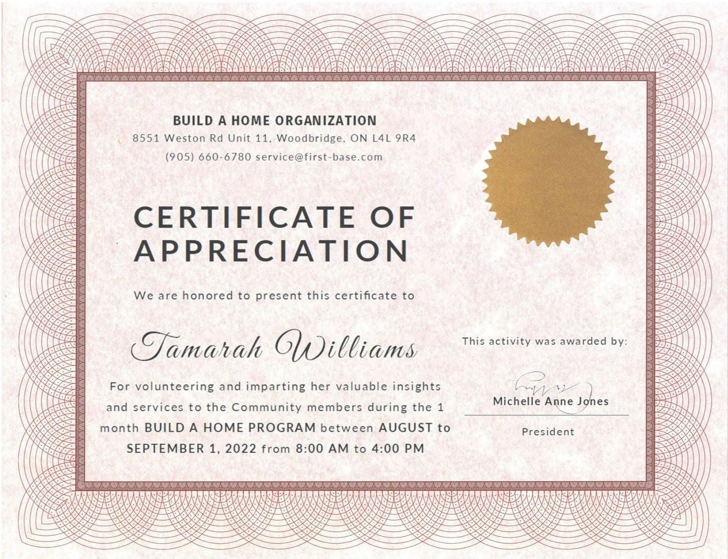 St. James® Certificates, 24 lb Paper, Regent Red w/ Gold Seals, Pack of 25, 83409