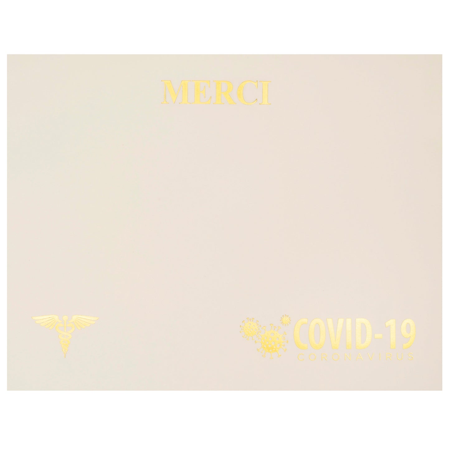 St. James® Premium Weight "Merci" Certificates, Gold Foil, Ivory, 65 lb, 8.5 x 11", Pack of 25