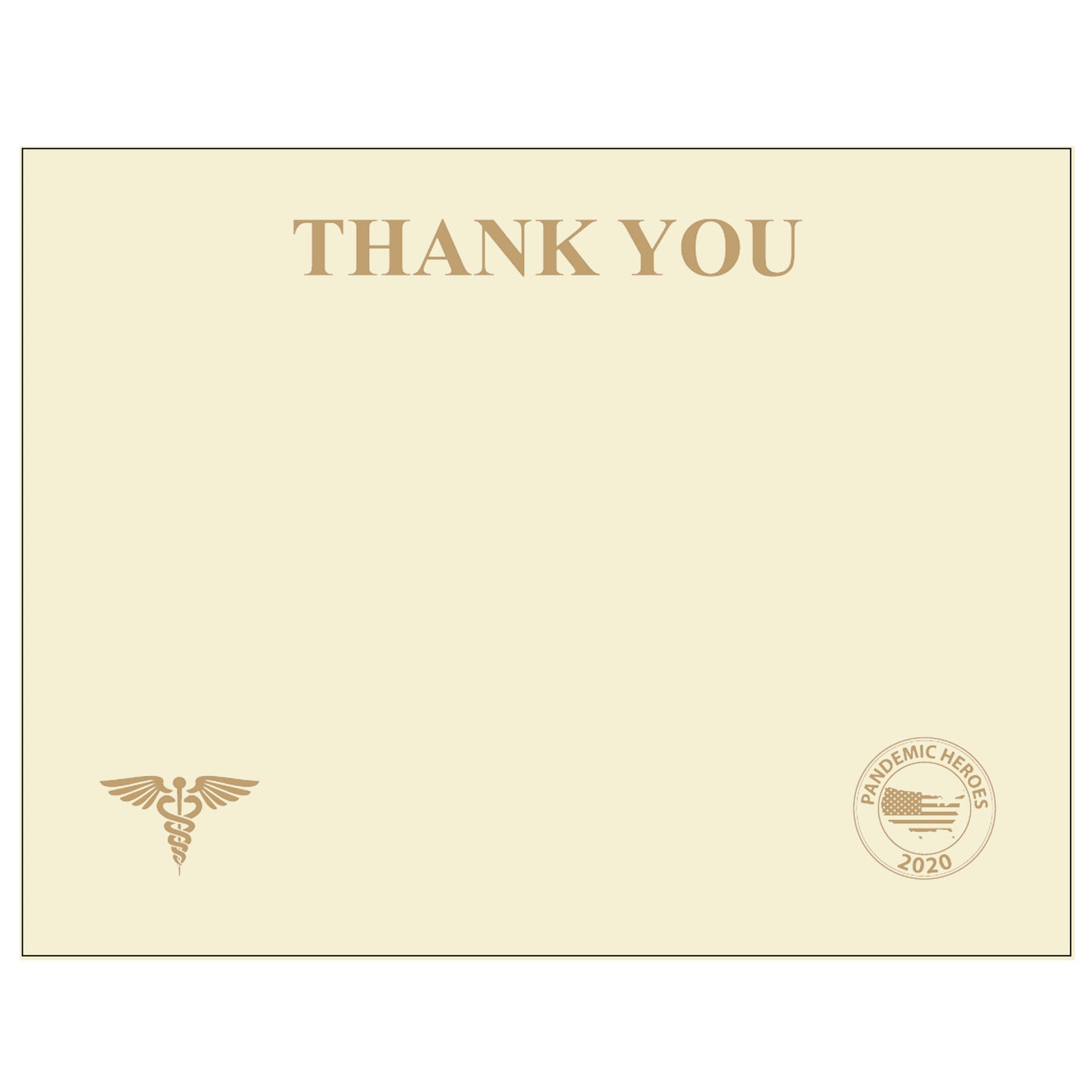 St. James® Premium Weight "Thank You" Certificates, Gold Foil, Ivory, 65 lb, 8.5 x 11", Pack of 25