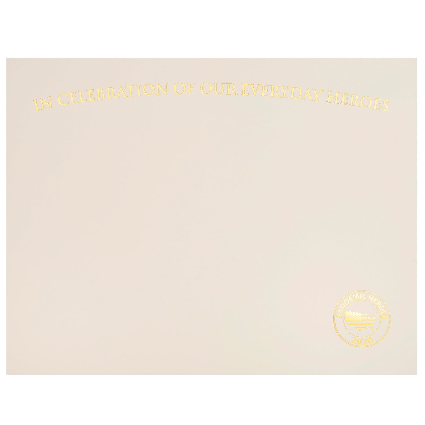 St. James® Premium Weight "Everyday Heroes" Certificates, Gold Foil, Ivory, 65 lb, 8.5 x 11", Pack of 25
