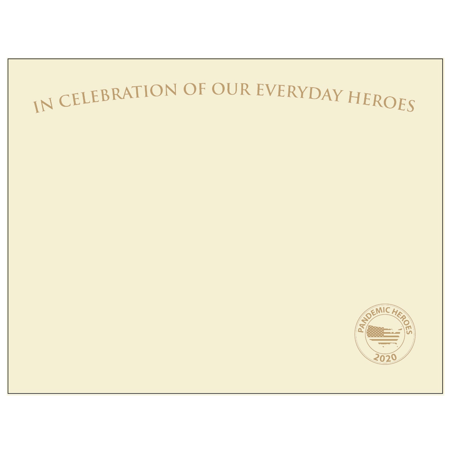 St. James® Premium Weight "Everyday Heroes" Certificates, Gold Foil, Ivory, 65 lb, 8.5 x 11", Pack of 25