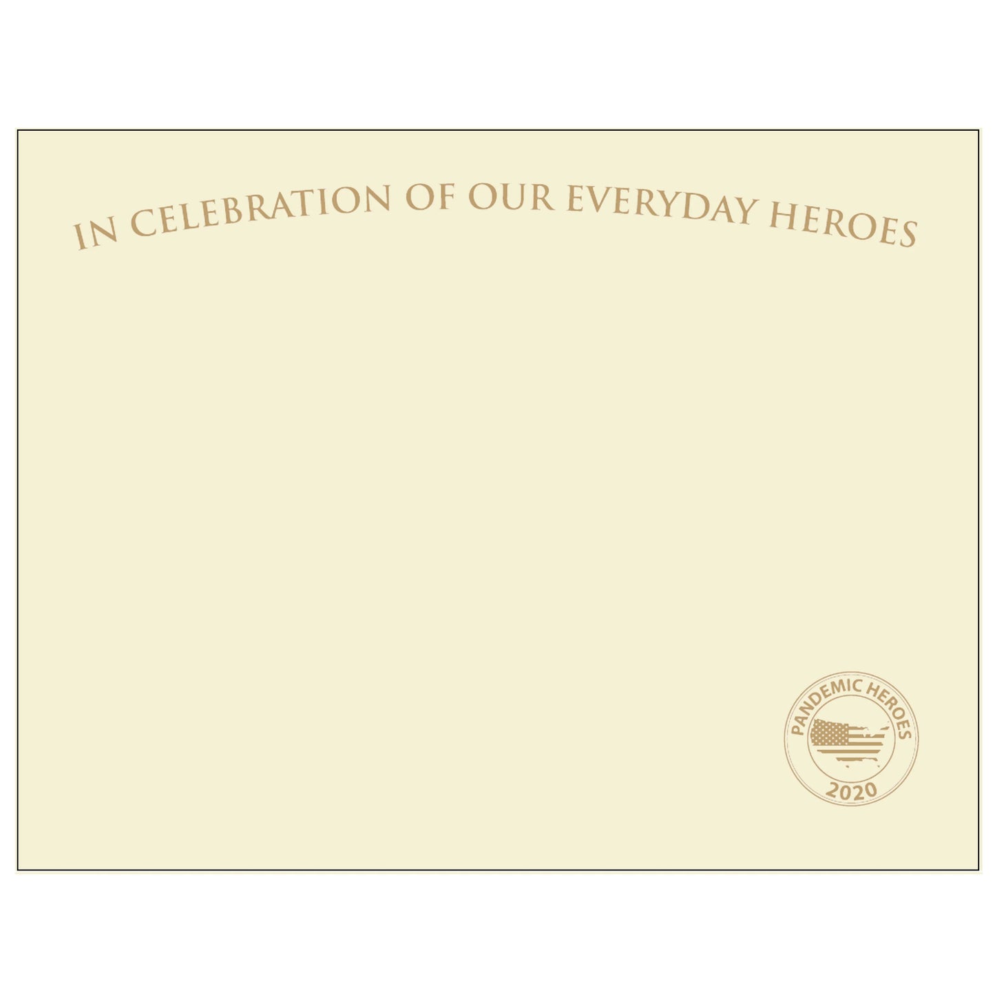 St. James® Premium Weight "Everyday Heroes" Certificates, Gold Foil, Ivory, 65 lb, 8.5 x 11", Pack of 25