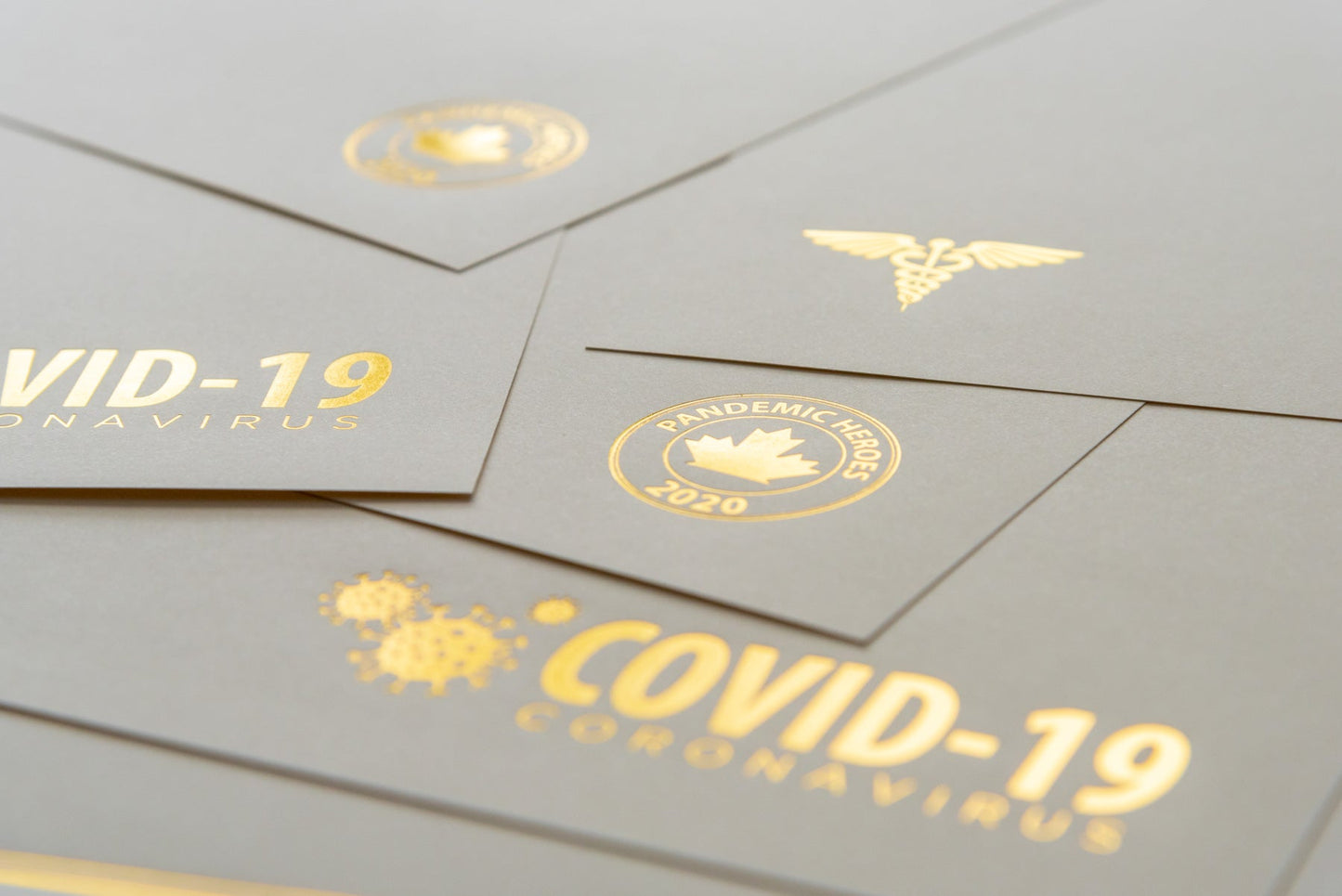 St. James® Premium Weight "Healthcare Professionals - Pandemic Heros" Certificates, Gold Foil, Ivory, 65 lb, 8.5 x 11", Pack of 25