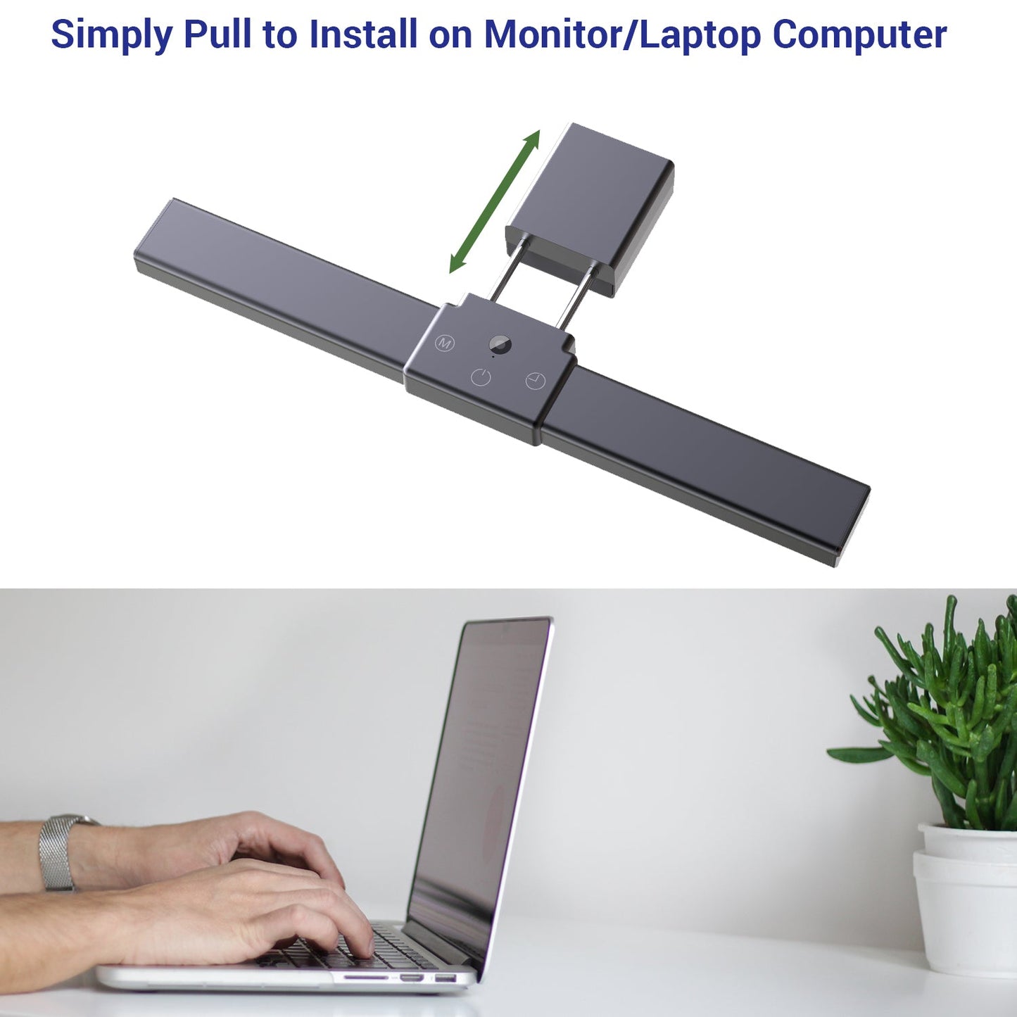 DAC® MP-333 11" LED Monitor Lamp/Light Bar/Screen Bar, Black