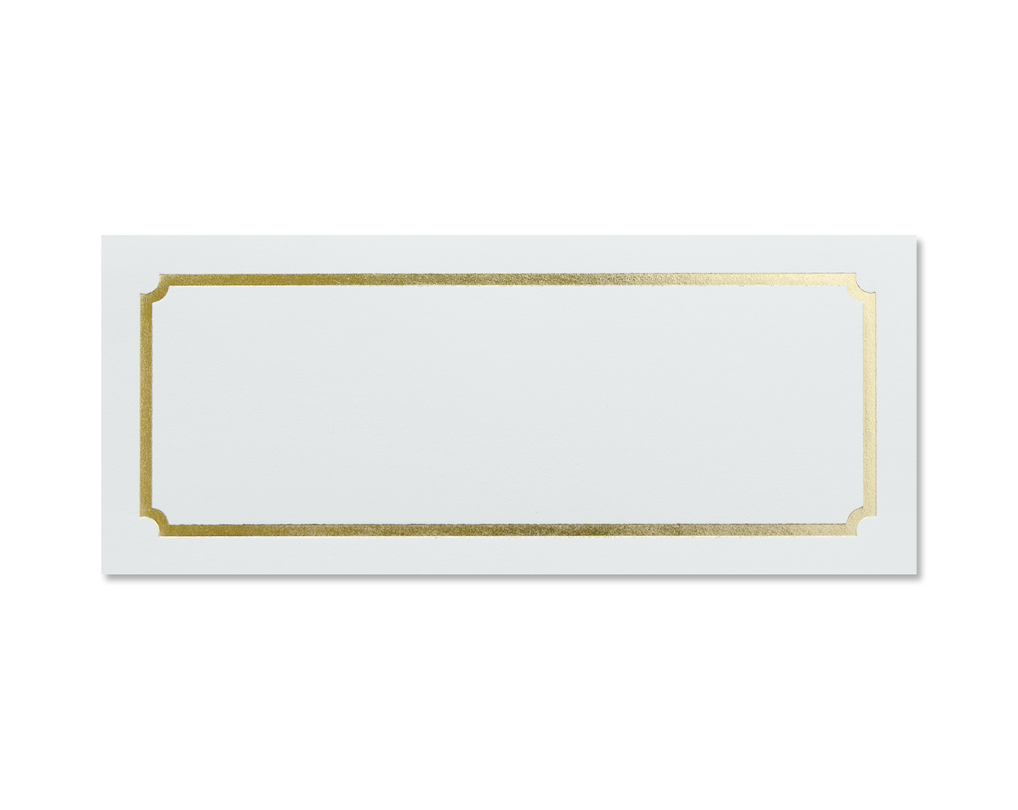 St. James® Overtures® Classic Place Cards, Ivory, Gold Foil, Fold to 1¾ x 4¼", Pack of 60, 71456