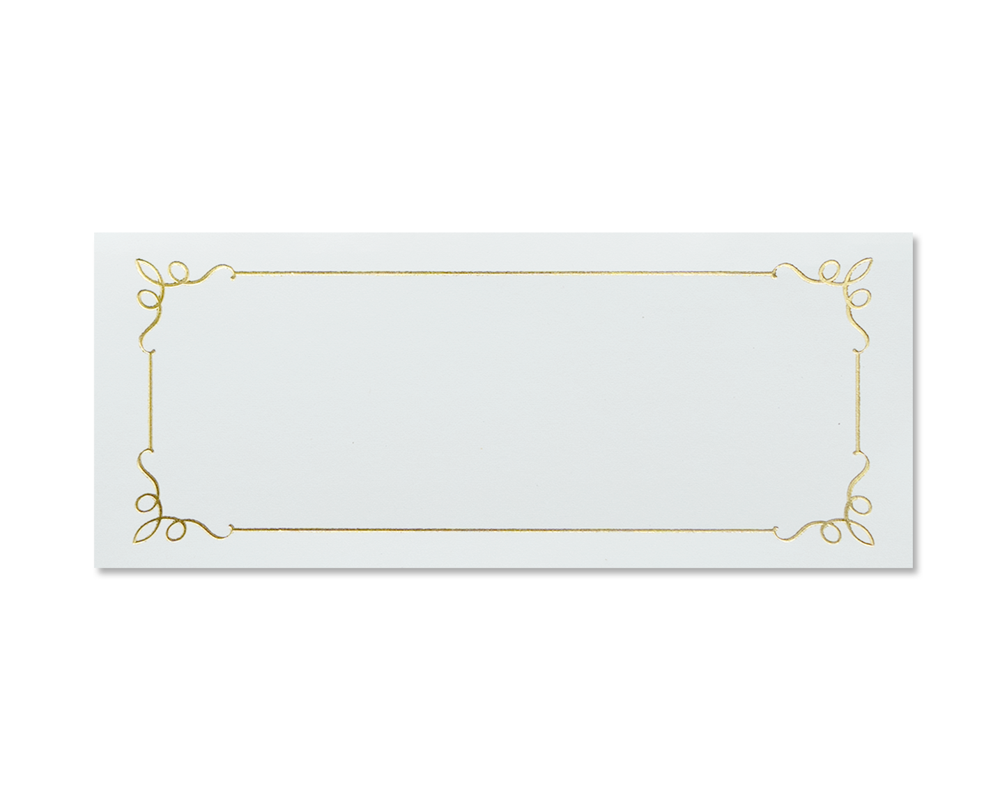 St. James® Overtures® Embassy Place Cards, Ivory, Gold Foil, Fold to 1¾ x 4¼", Pack of 60, 71458