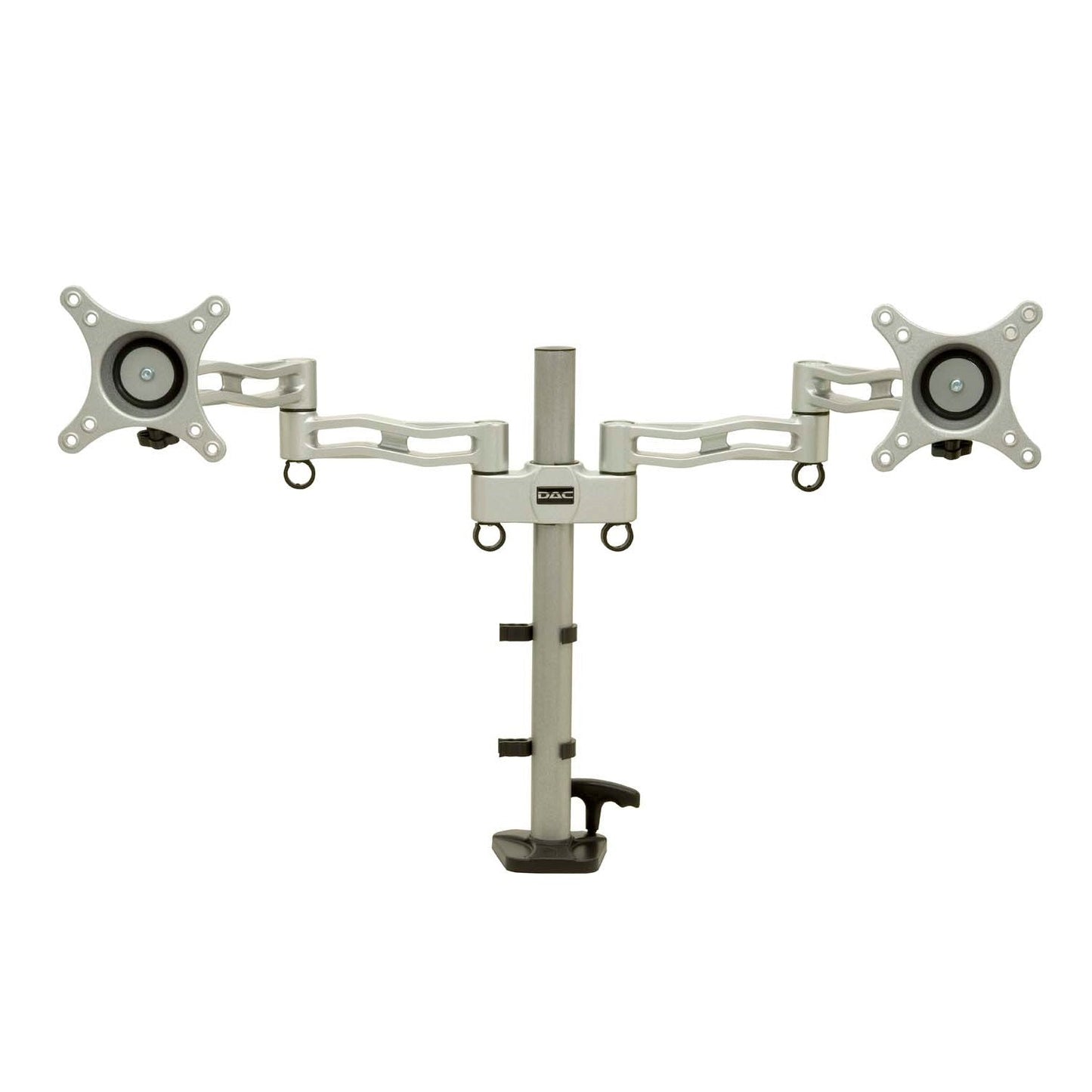 DAC® MP-200 Duo™ Height Adjustable Dual Articulating Monitor Arm, Silver