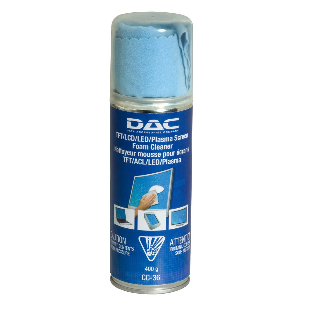 DAC® CC-36 TFT/LCD/LED Foam Screen Cleaner, 400g