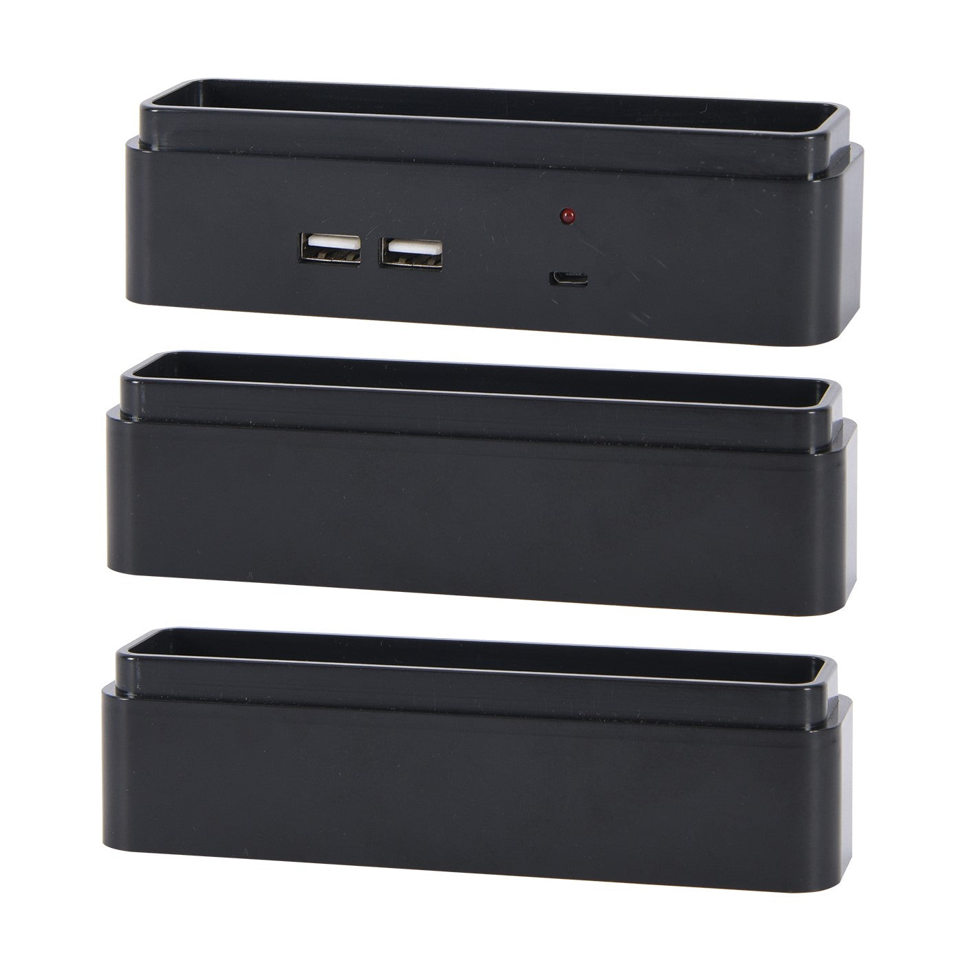 Dac Monitor Riser Blocks DAC® Stax™ MP-232 Monitor Riser Block Kit with 2 USB Charging Ports ...