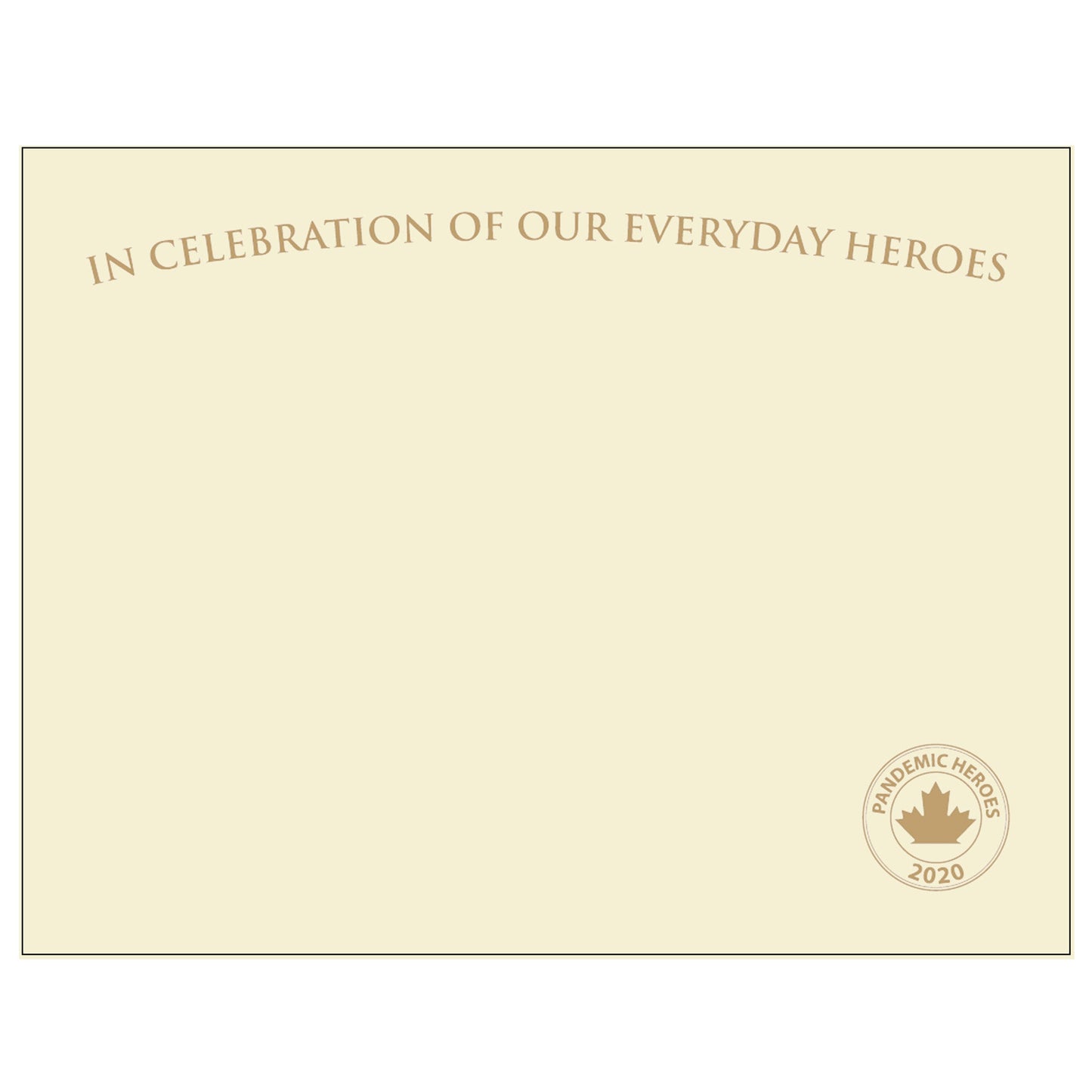 St. James® Premium Weight "Everyday Heroes" Certificates, Gold Foil, Ivory, 65 lb, 8.5 x 11", Pack of 25