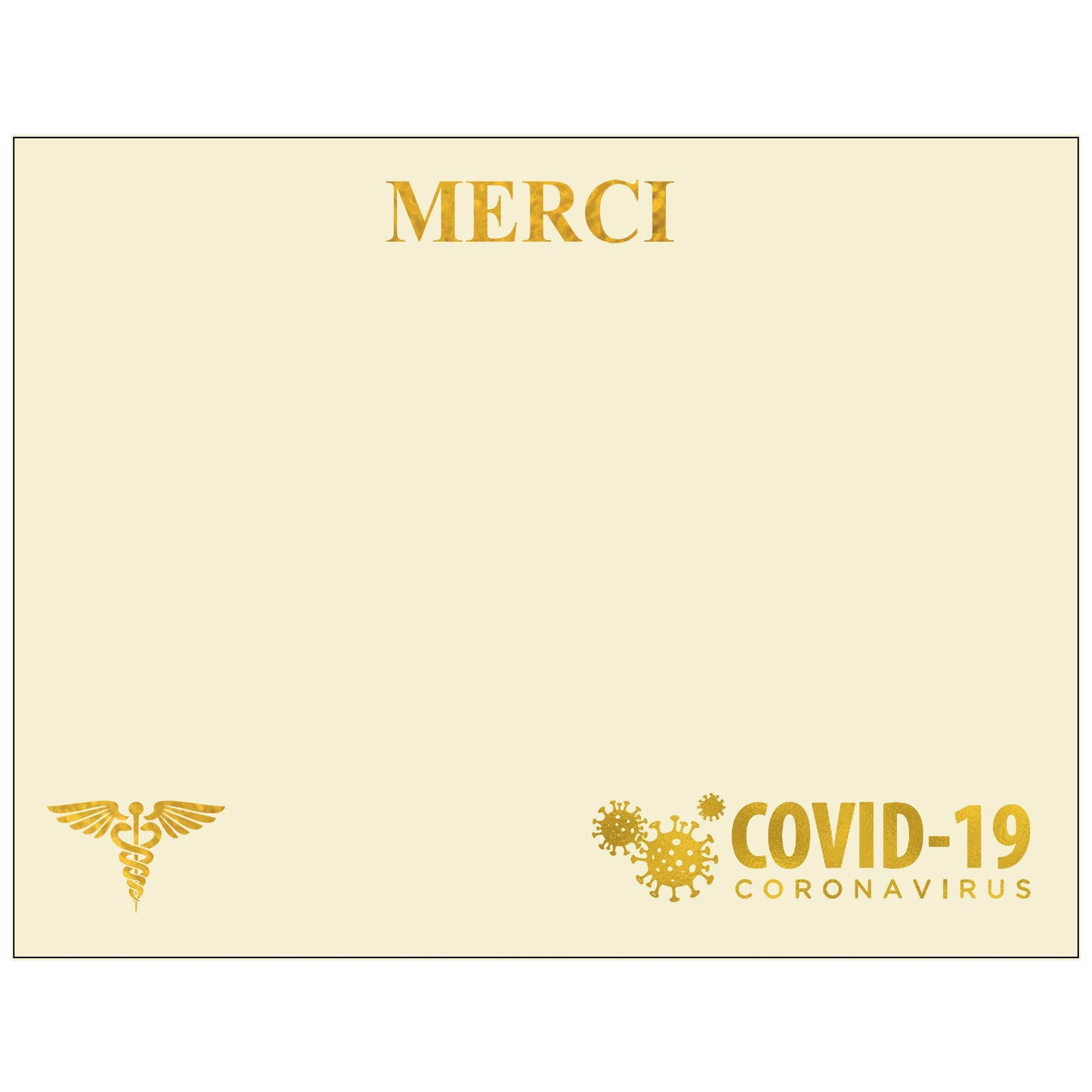 St. James® Premium Weight "Merci" Certificates, Gold Foil, Ivory, 65 lb, 8.5 x 11", Pack of 25