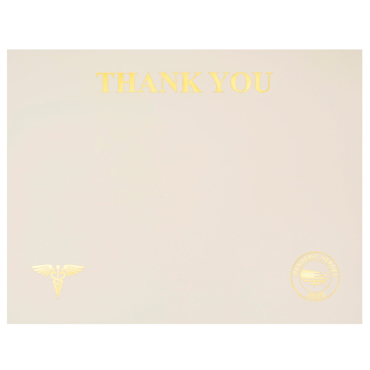 St. James® Premium Weight "Thank You" Certificates, Gold Foil, Ivory, 65 lb, 8.5 x 11", Pack of 25