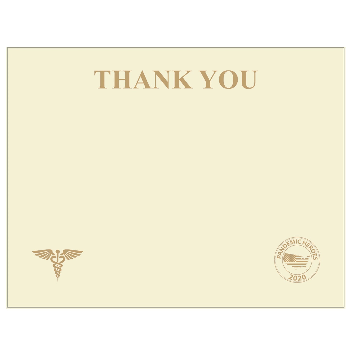St. James® Premium Weight "Thank You" Certificates, Gold Foil, Ivory, 65 lb, 8.5 x 11", Pack of 25