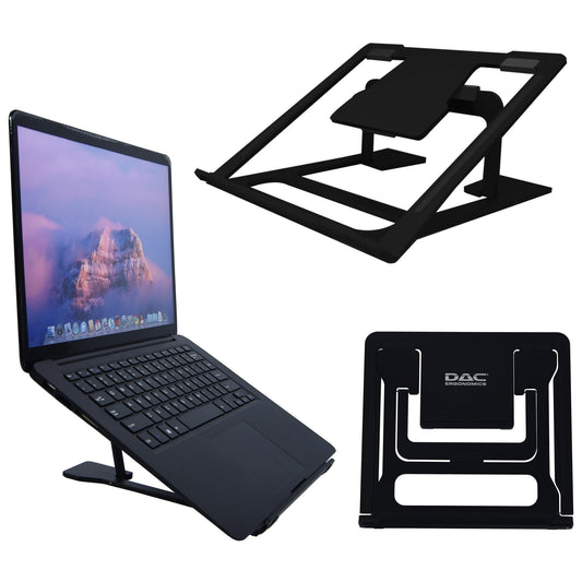 DAC® MP-224 Portable Laptop Stand With 6 Height Levels, Black